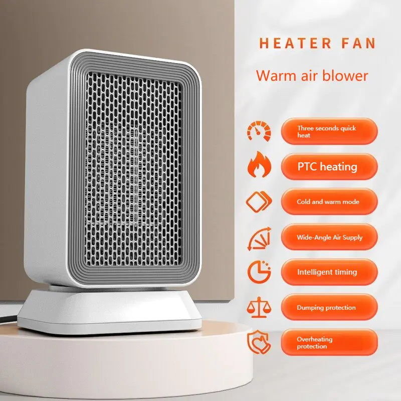 The 1000W Head Shaking Silent Space Heater